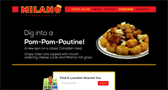 Desktop Screenshot of milanopizzeria.ca